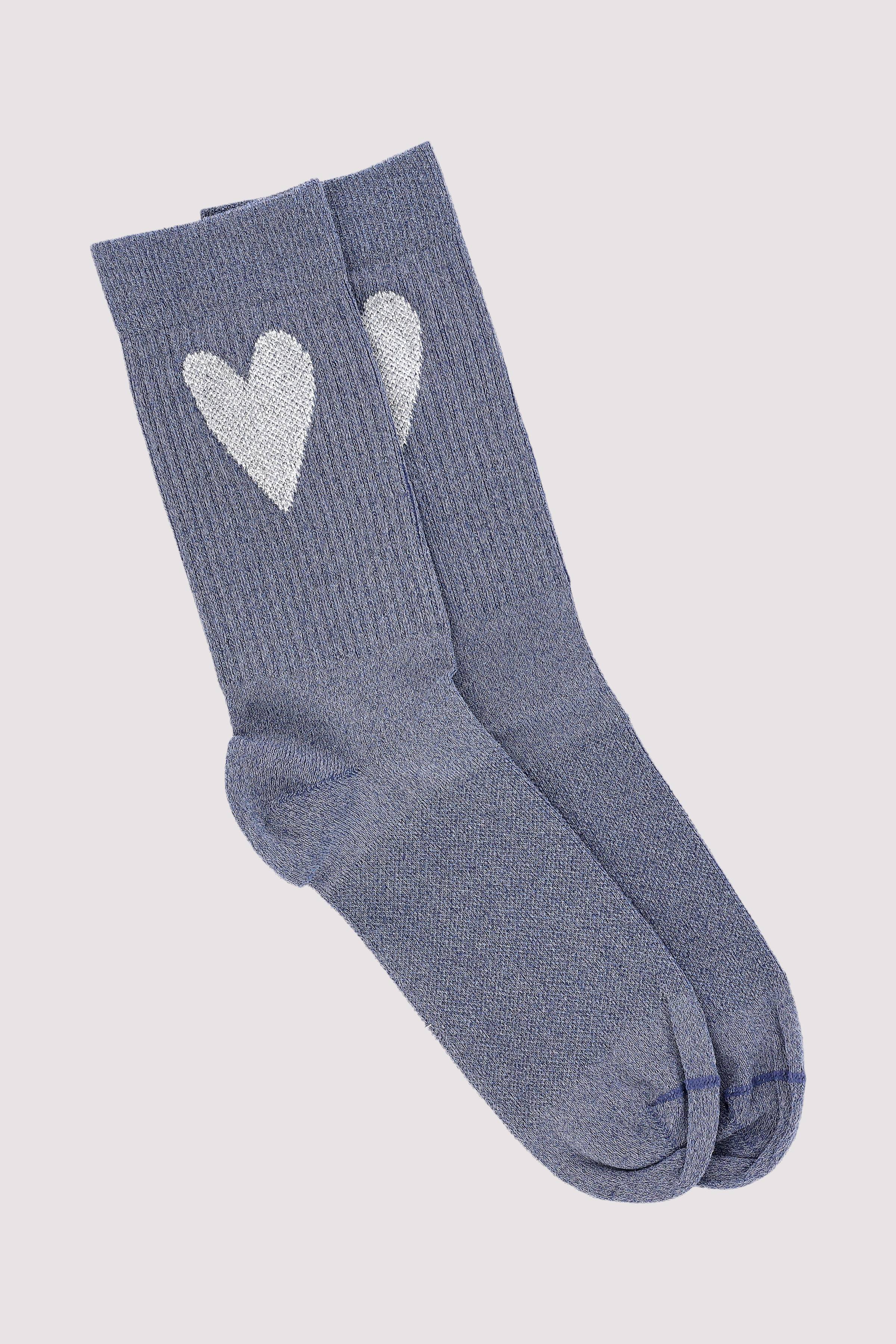 socks lurex heart