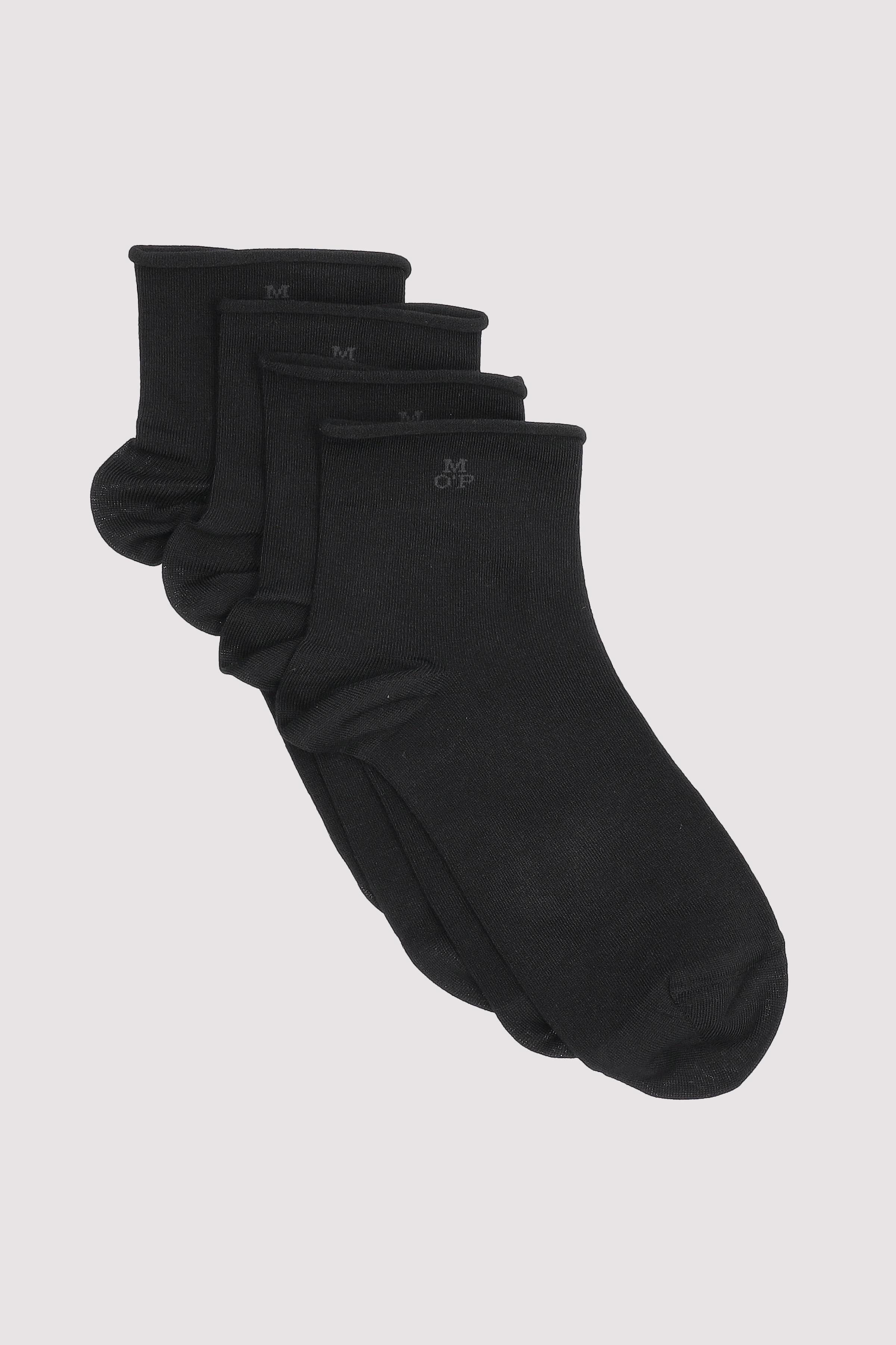 Socks with with a rolled edge,