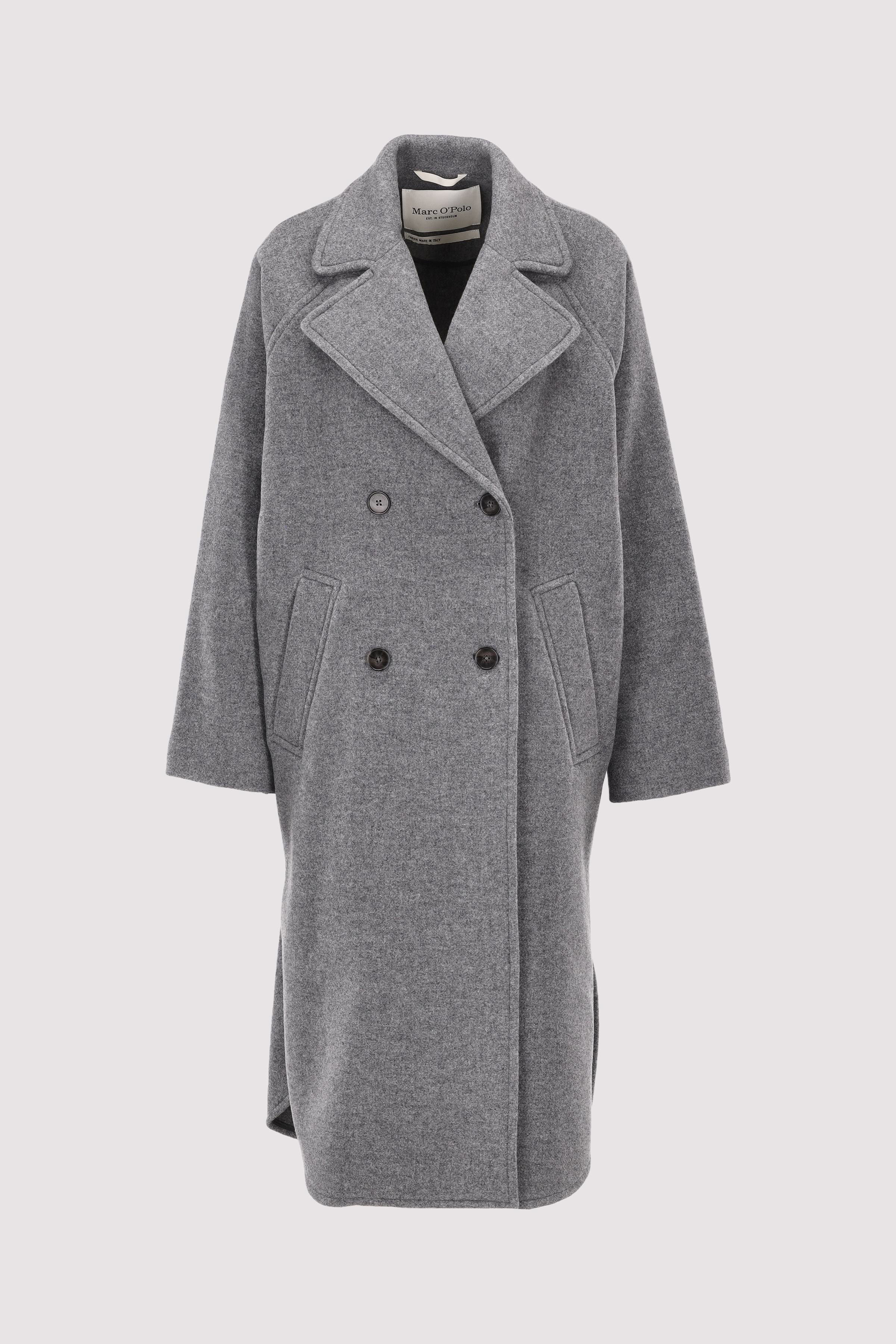 Mélange double wool, cape coat
