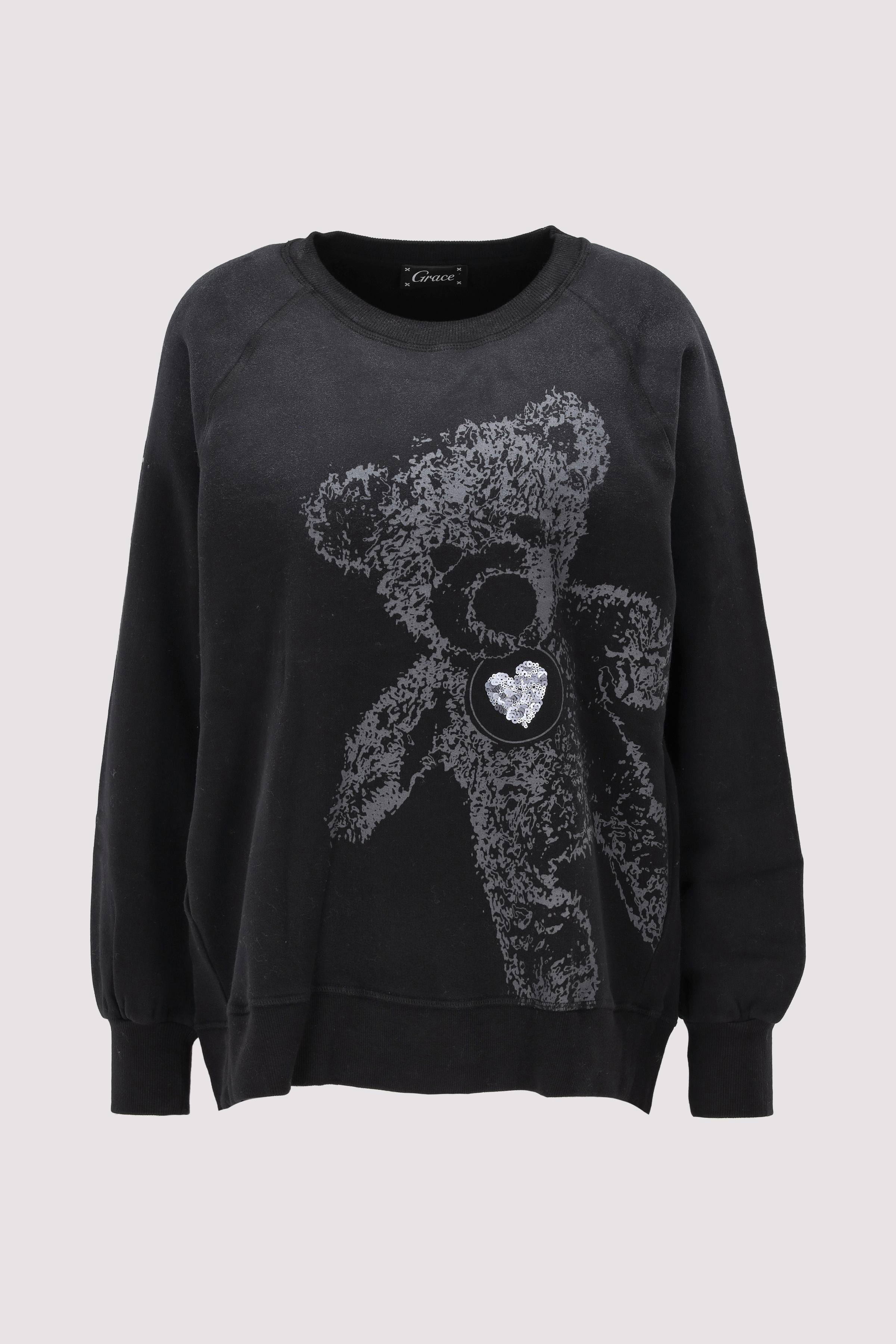 Black teddy sweatshirt online