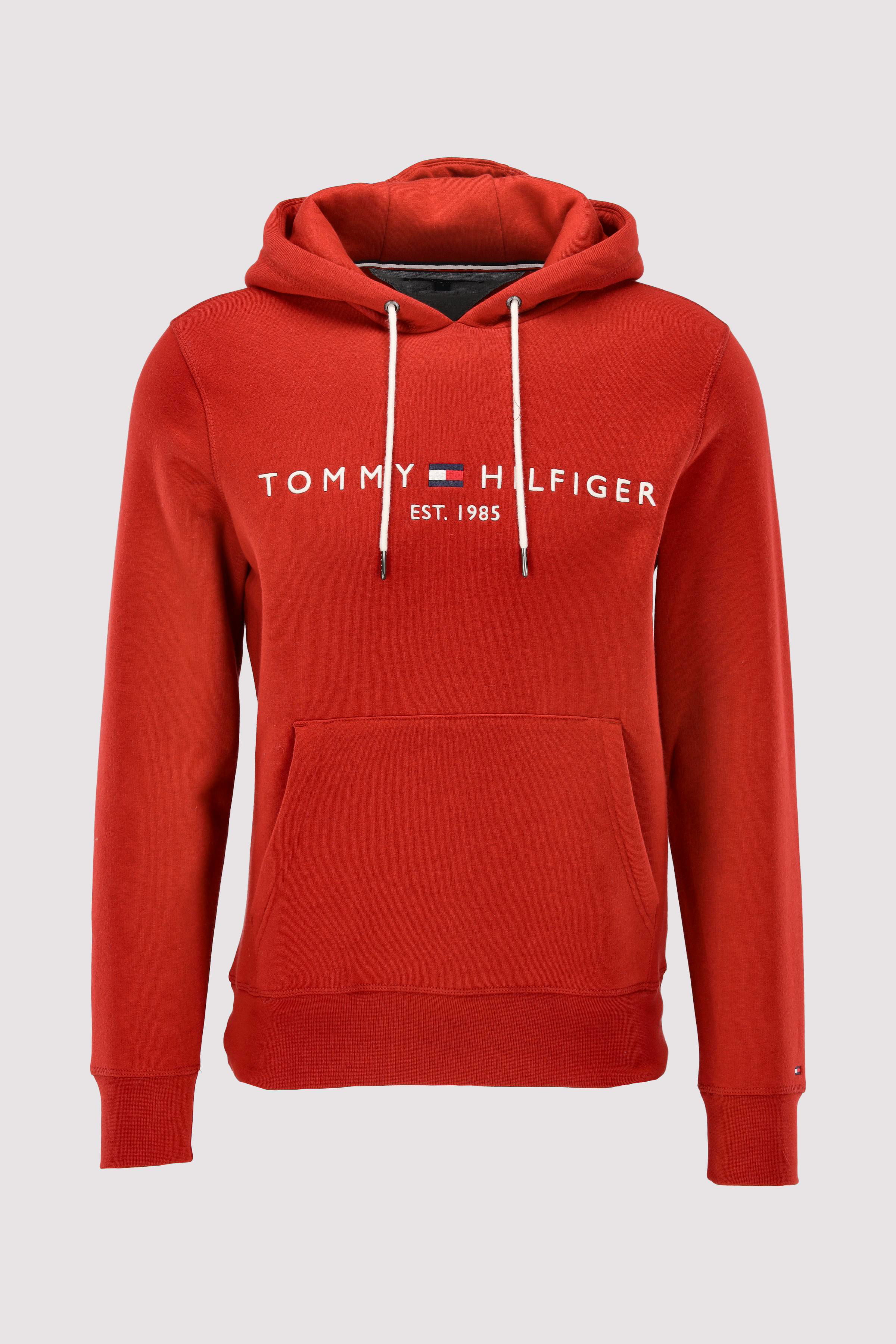 TOMMY LOGO HOODY Red S 8720637107379