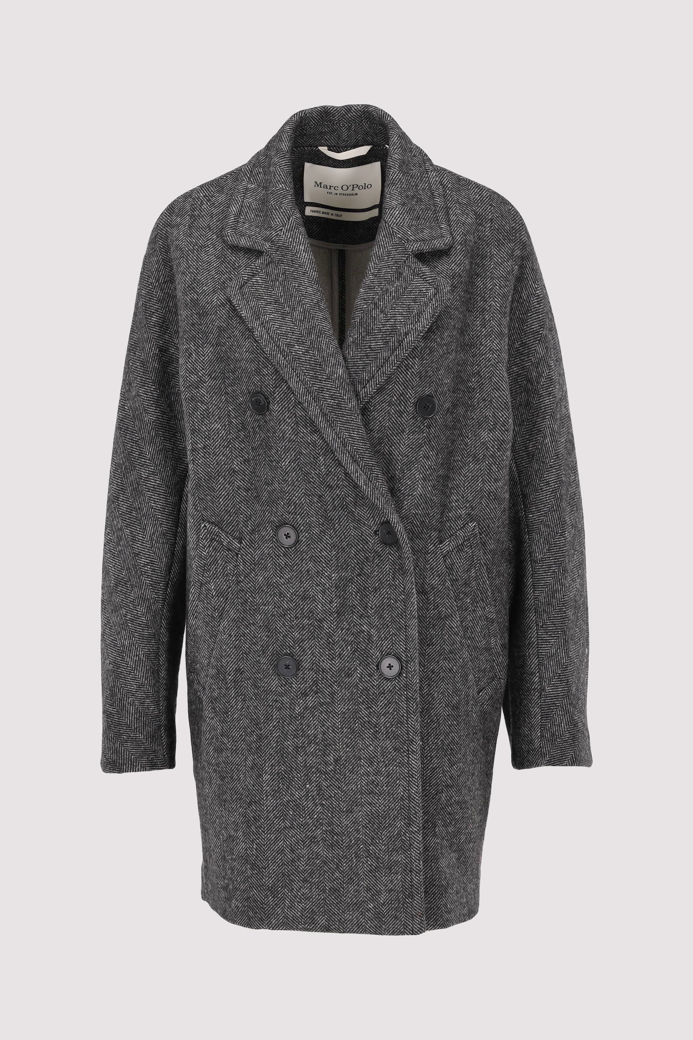 Herringbone wool caban jacket,