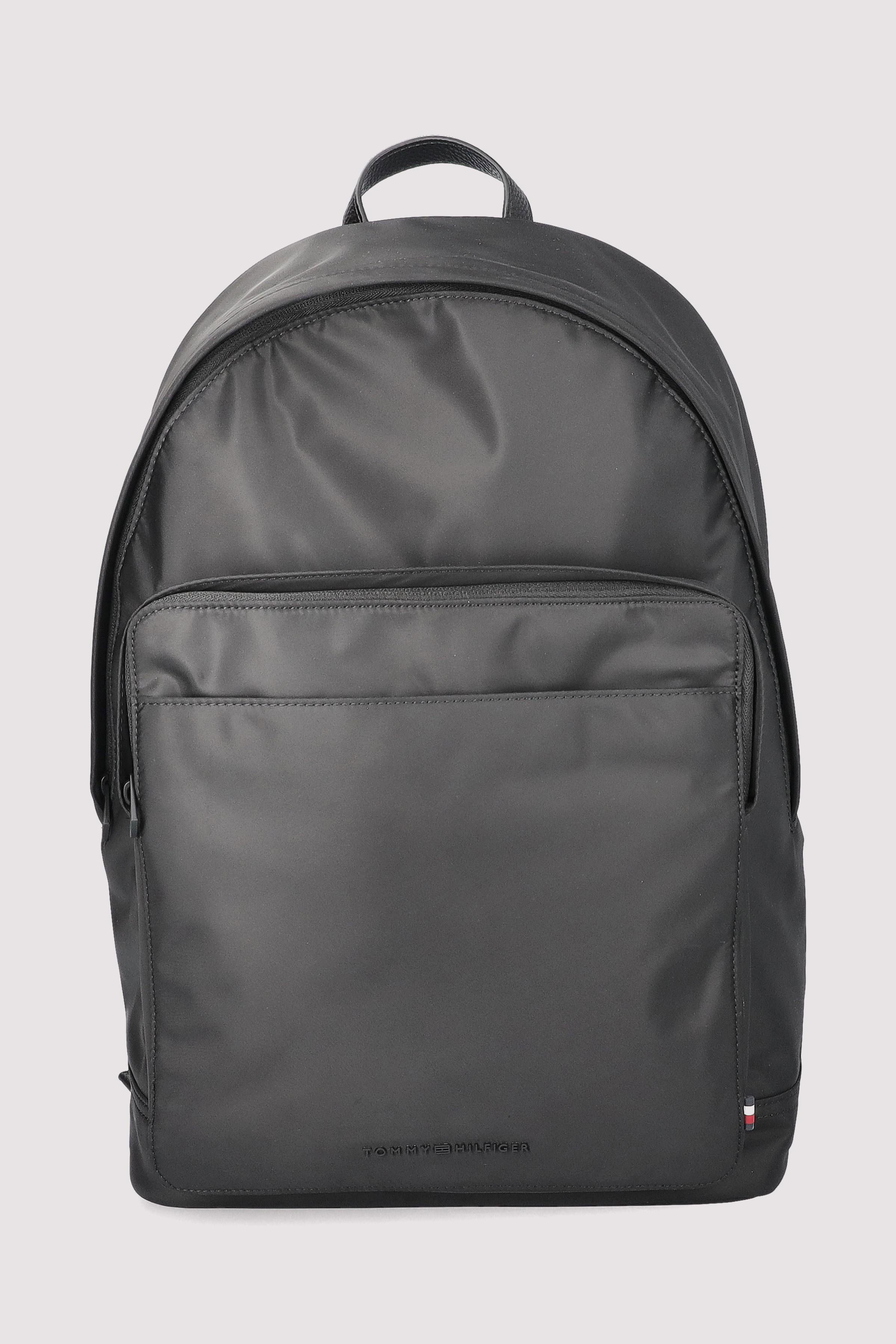 All black tommy hilfiger backpack online