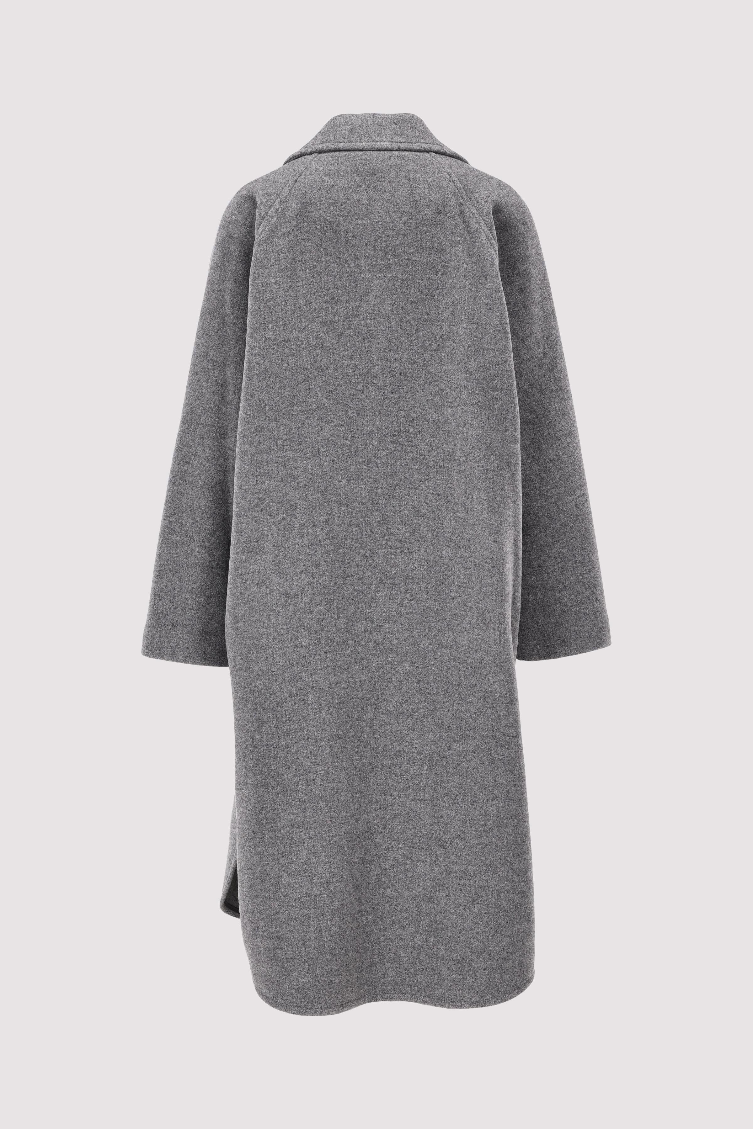 Mélange double wool, cape coat
